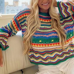 Happy Easter - Green Crochet Sweater!